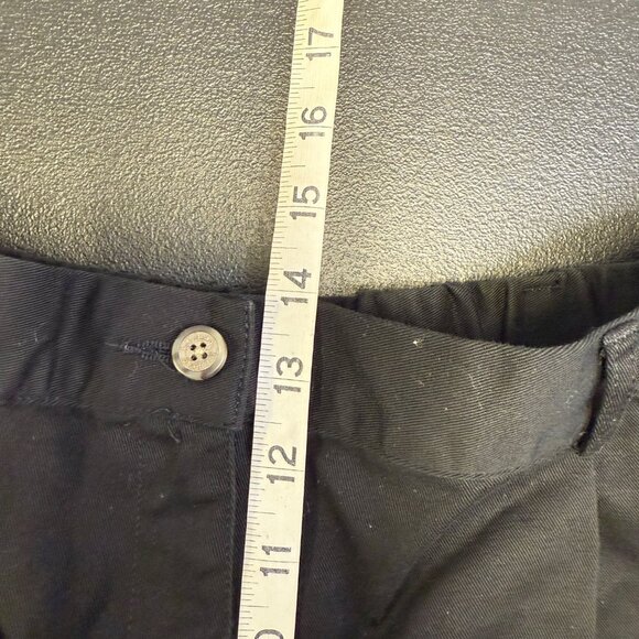 L.L.Bean Womens Black Cotton Dress Pants Size 18W Elastic Waist Pleated - Picture 7 of 10